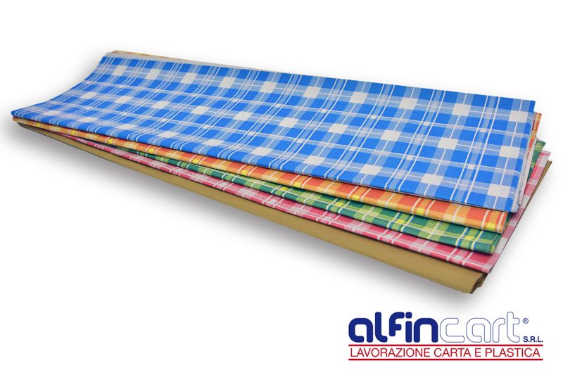 Disposable paper tablecloths in a variety of colours, shapes and sizes.