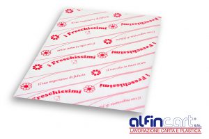 Papier thermoscellable pour emballer les produits gras.