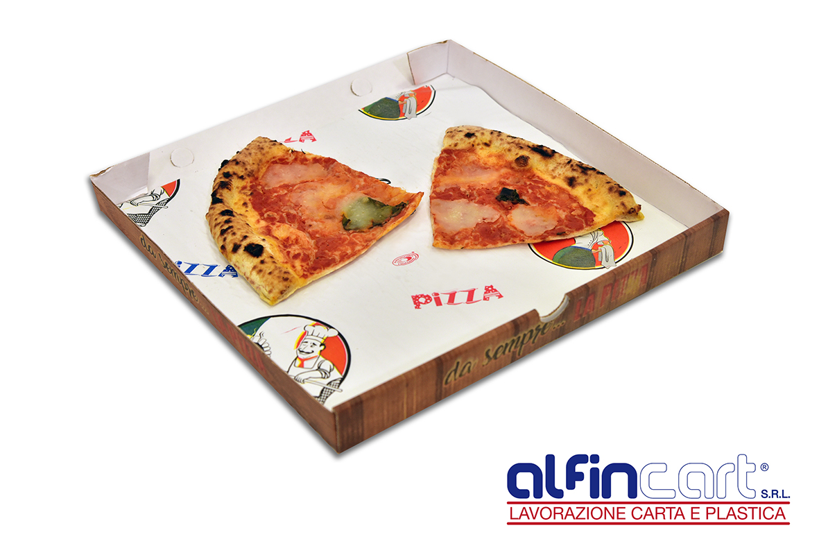 Carta sottopizza per confezionare cibi da asporto - Alfincart S.r.l.